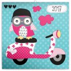 Nejv�t�� obr�zek v�robku kalend�� Kalend�� pozn�mkov� 2017 - Chytr� sov� rodinka autor neuveden