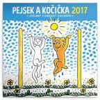 Nejv�t�� obr�zek v�robku kalend�� Kalend�� pl�novac� 2017 - Pejsek a ko�i�ka autor neuveden